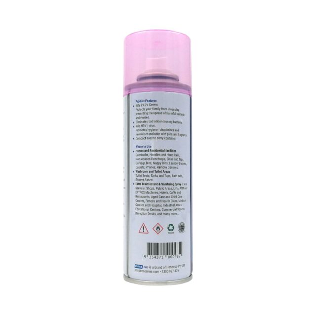 Extra Disinfectant Surface Sanitiser Spray 75 Alcohol Lavender 250 mL right