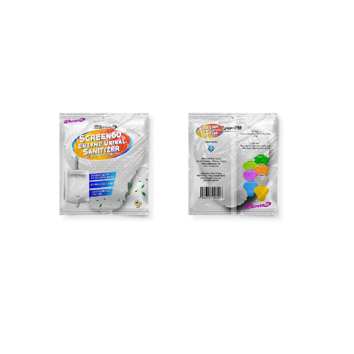 Higieneco Screen60 Crush Enzyme Urinal Sanitizer, Clear