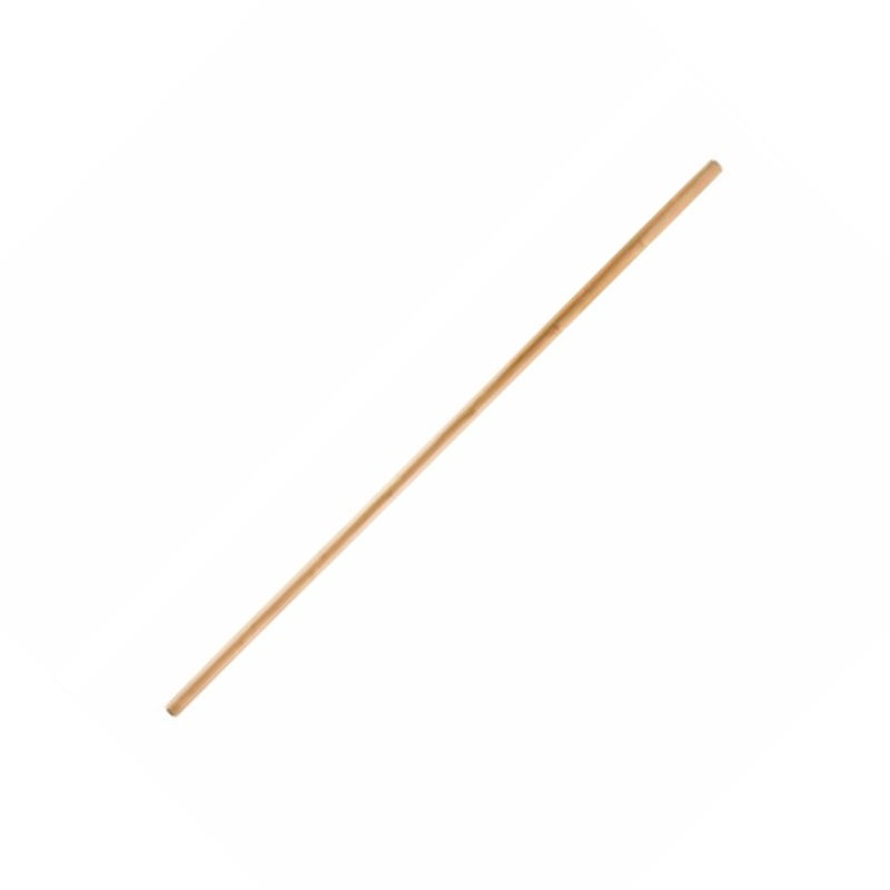 Oates 1.50m x 25mm Duratuff Bamboo Broom Handle - Lacquered with Barcode Level