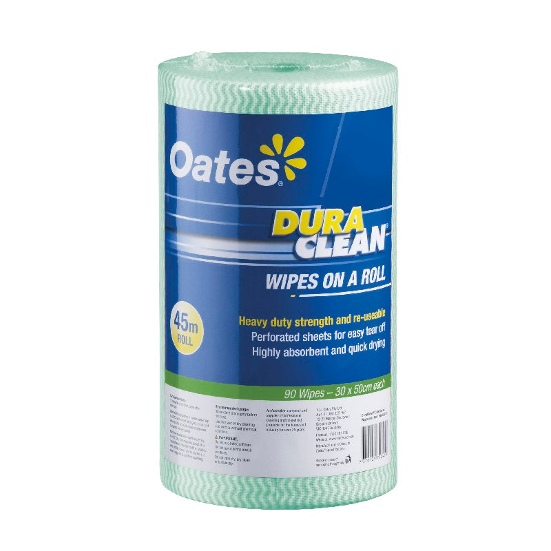 Oates DuraClean Industrial Cleaning Wipes on a Roll - 90s