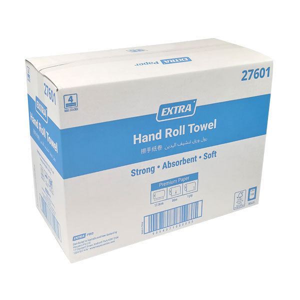 Extra Hygiene Soft Hand Roll Paper Towel 80m 16 Rolls