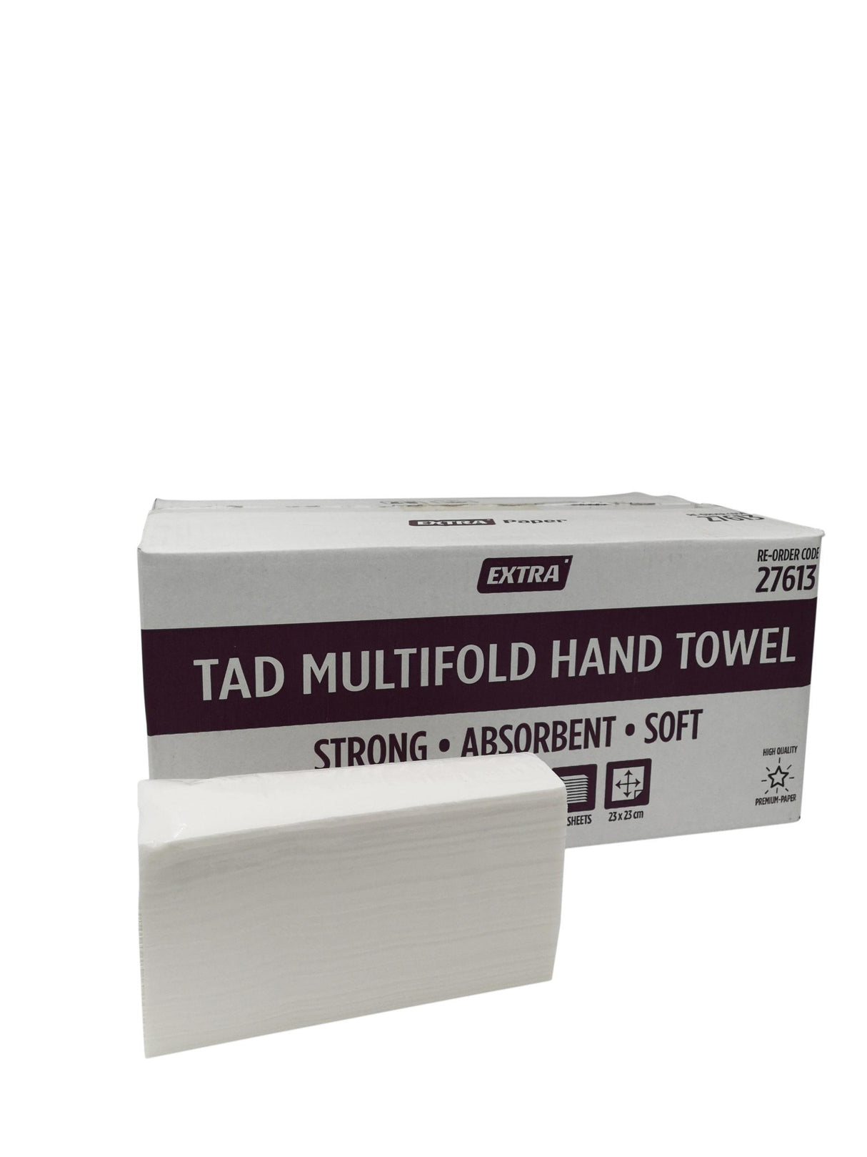 Extra Hygiene TAD Multifold Hand Towel 1-Ply 3200 Sheets