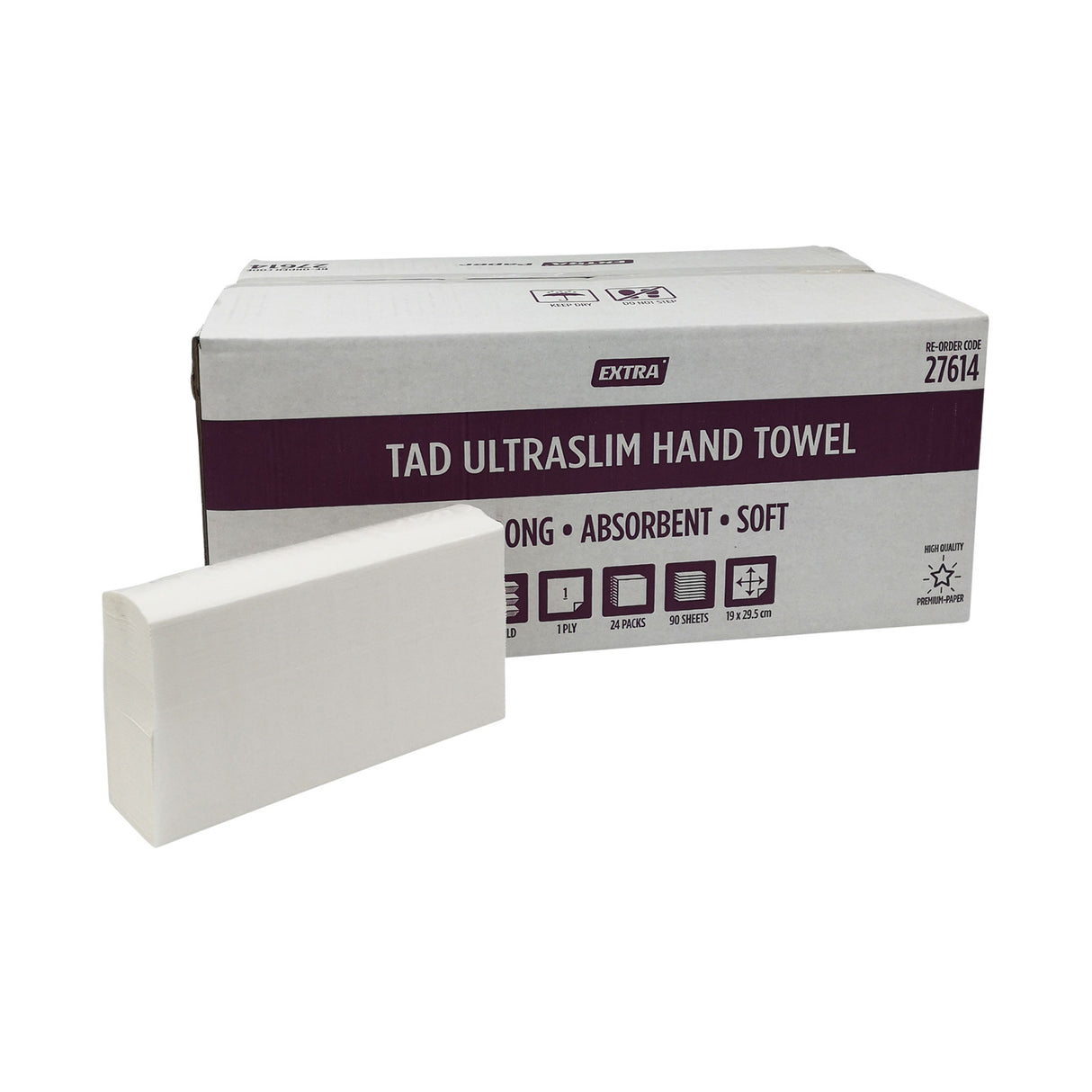 Extra Hygiene TAD Interleaved Compact Hand Towels, 2160 Sheets