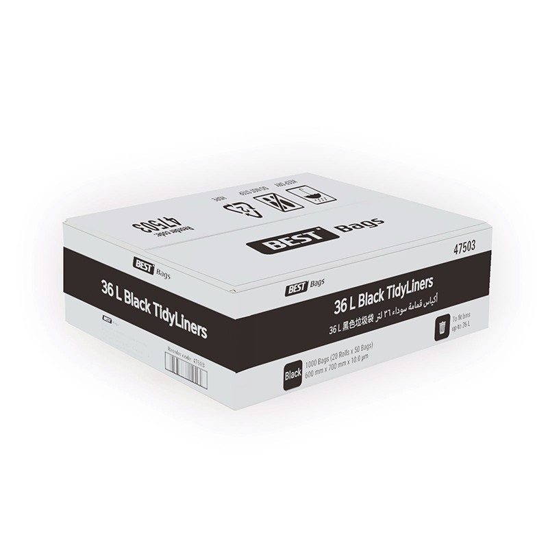 Best Hygiene 36 L Black Tidy Liners, 1000 Bags