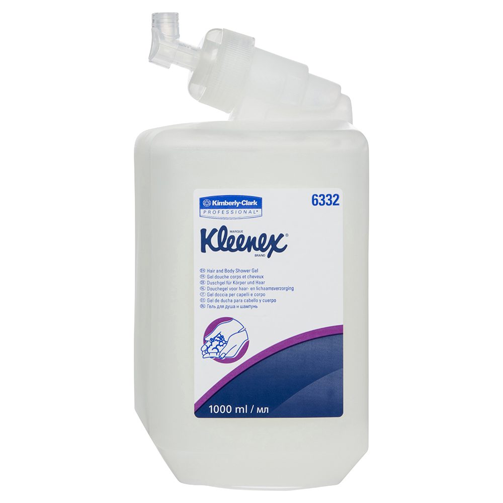 Kleenex 1L Shower Gel Cartridge for Hair and Body Wash