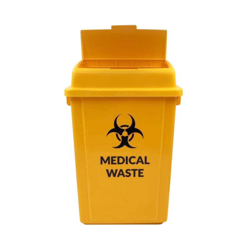 Hospeco 40L Medical Waste Sharps Disposal Bin, Yellow