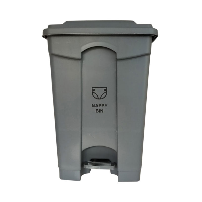 Hospeco 45L Diaper Pedal Bin Dark Grey