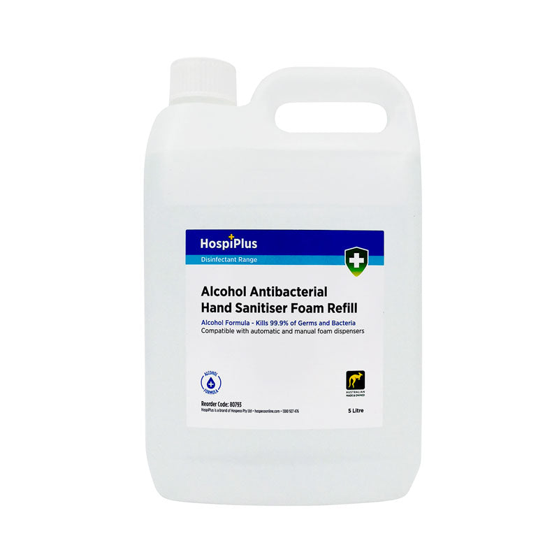 Hospiplus 5L Alcohol Hand Sanitiser Foam Refill
