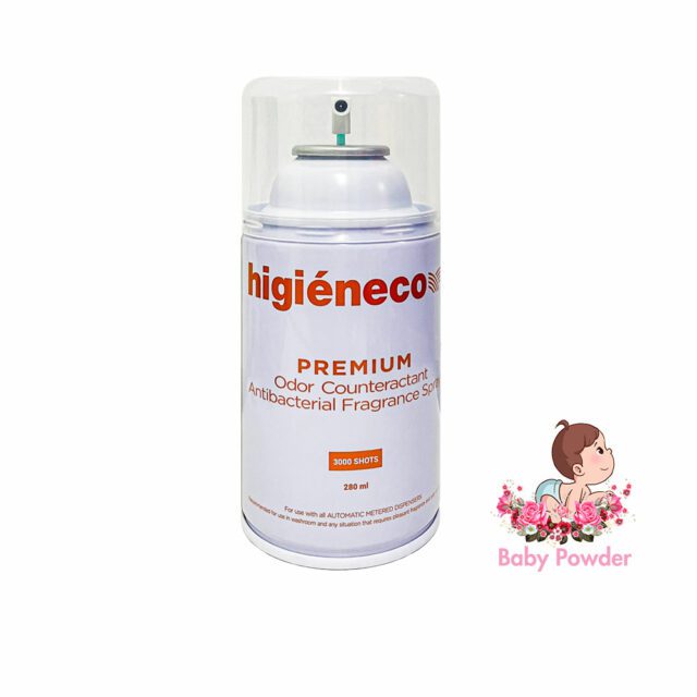 Higieneco Baby Powder Aerosol Air Freshener Refill, 280mL