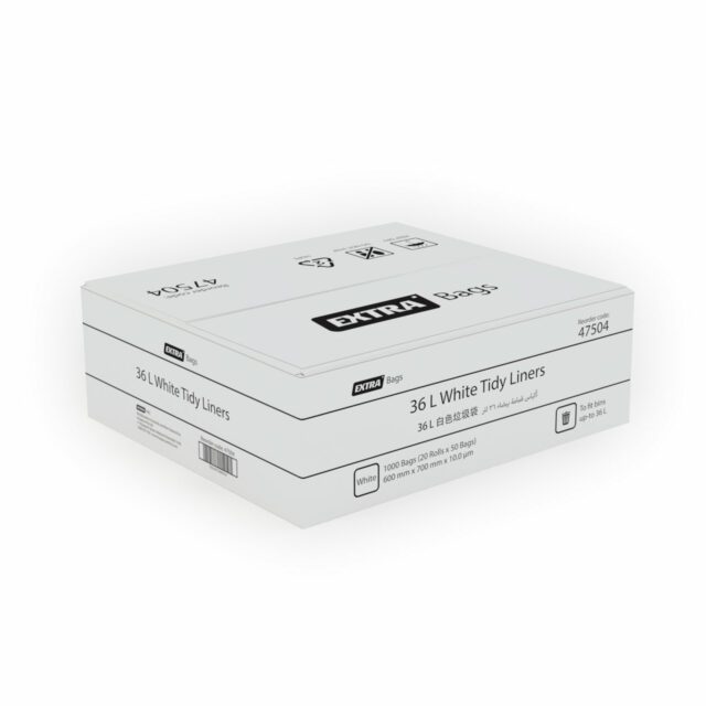 Best Hygiene 36 L White Tidy Liners, 1000 Bags