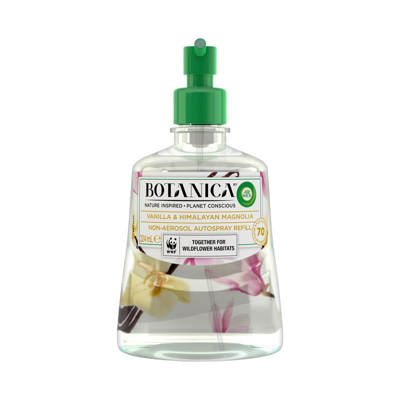 Botanica By Air Wick Vanilla And Himalayan Magnolia Automatic Spray Refill 224mL