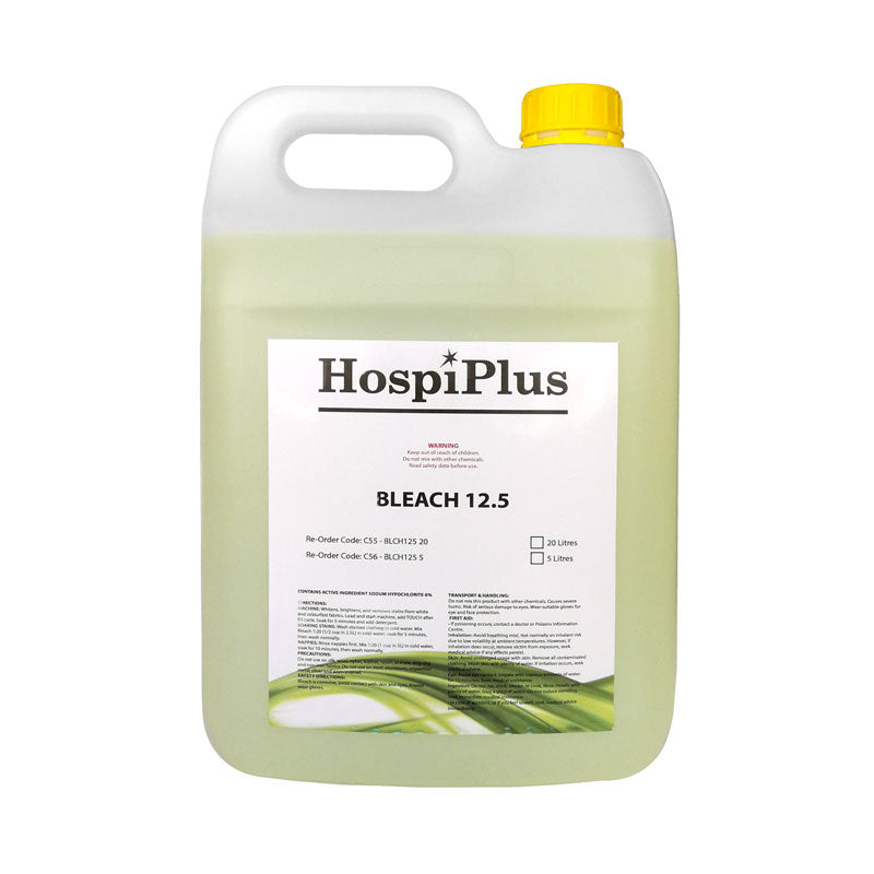 HospiPlus 5L Bleach 12.5 Disinfectant Cleaner