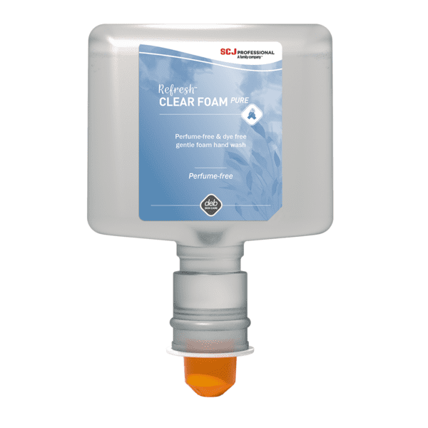 Refresh™ CLEAR FOAM PURE Perfume-free and Dye-free Gentle Foam Hand Wash, 1.2L Cartridge