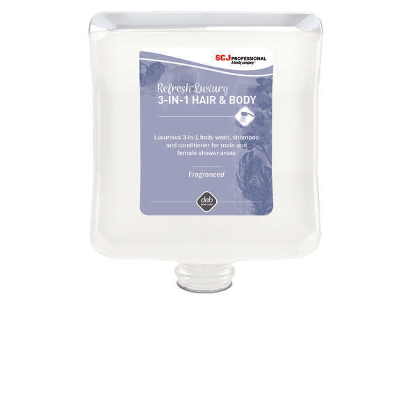Refresh™ Luxurious 3-in-1 Body Wash, Shampoo and Conditioner, 2L Cartridge