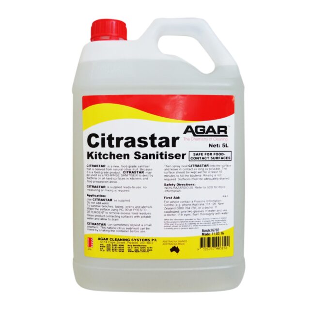 Agar Citrastar Kitchen Sanitiser, 5L
