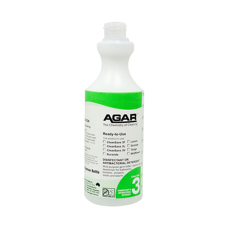 Agar 500mL Disinfectant & Antibacterial Detergent Spray Bottle Number 3 with Trigger