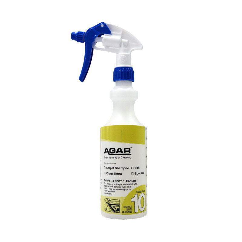 Agar 500mL Carpet and Spot Cleaner Spray Bottle Number 10 with Trigger