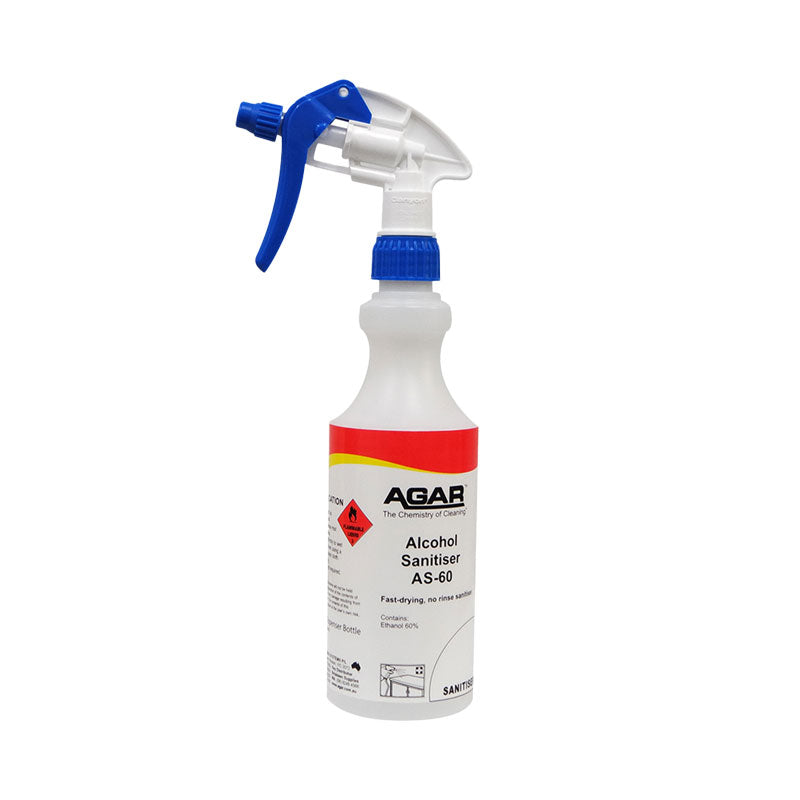 Agar 500mL Alcohol Sanitiser AS-60 Spray Bottle with Trigger