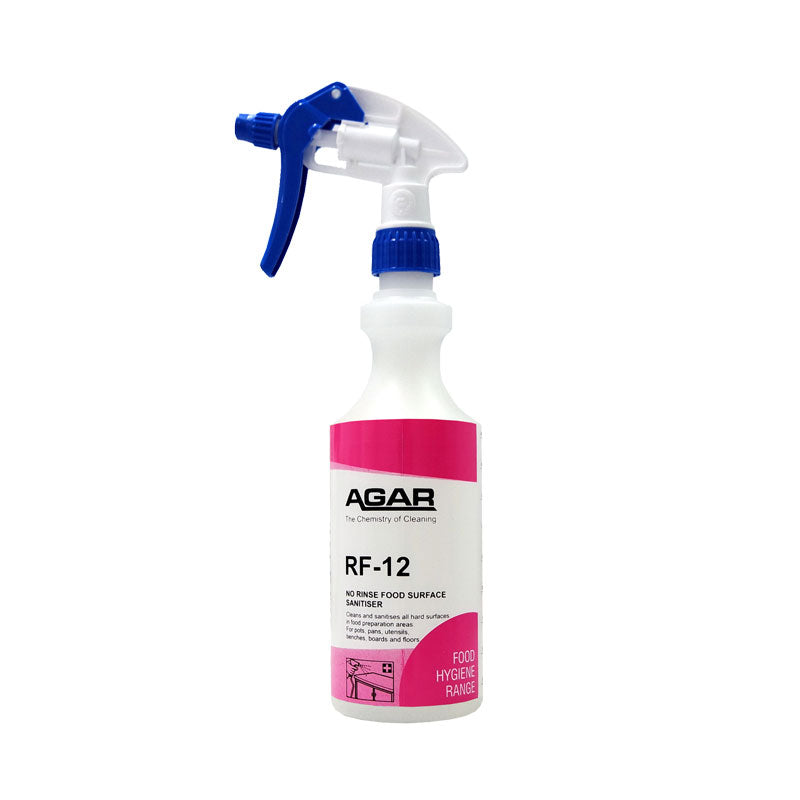 Agar 500mL RF-12 Sanitiser Concentrate Spray Bottle with Trigger