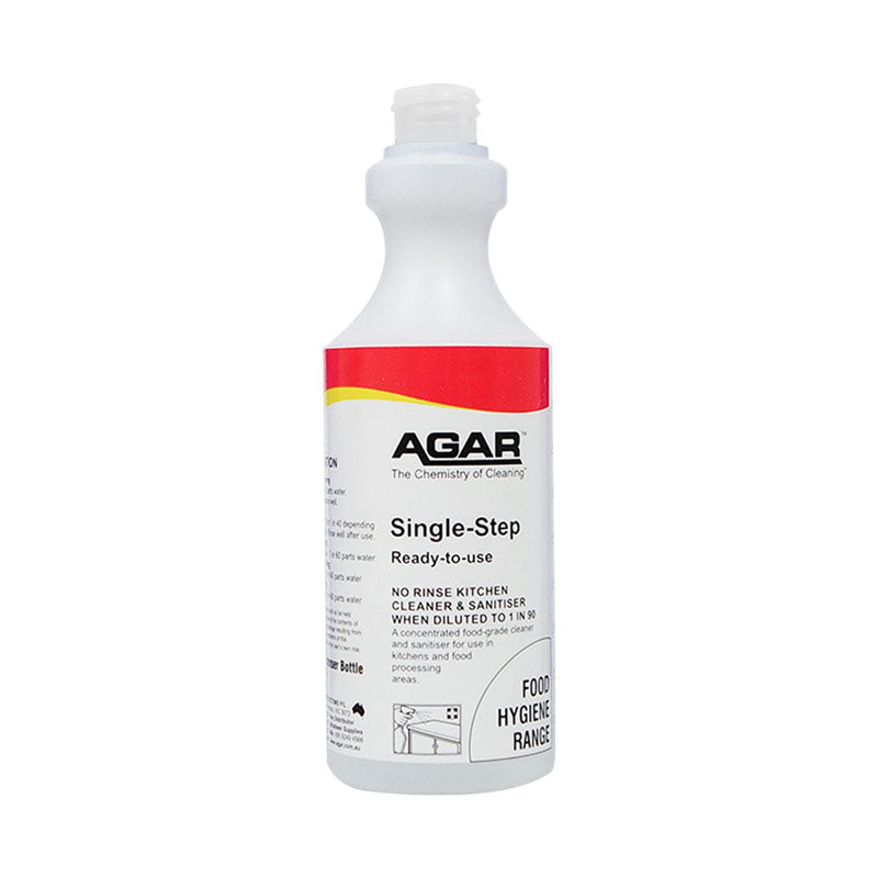 Agar 500mL Single Step Sanitiser and Cleaner Spray Bottle with Trigger