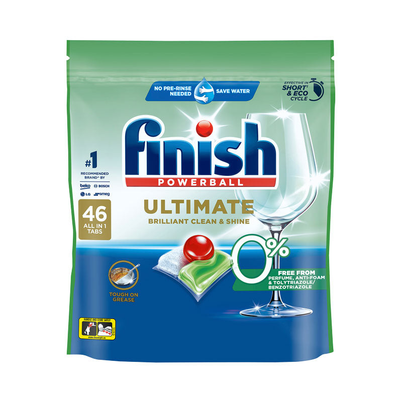 Finish Ultimate 0% Dishwashing Tablets Regular 46 Pack