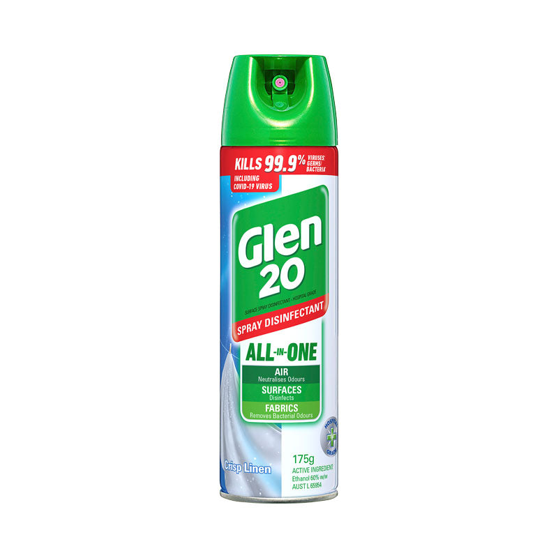 Glen 20 All In One Disinfectant Spray Crisp Linen 175g
