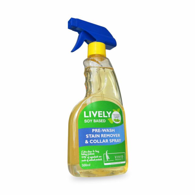 Lively soy based pre-wash stain remover spray 500ml