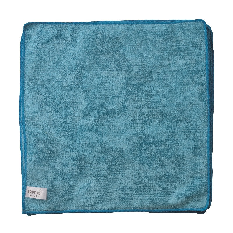 Oates Blue Value Microfibre Cloths, 10 Pack