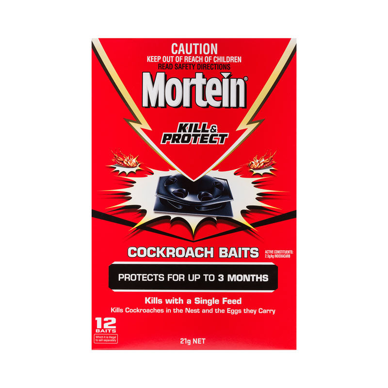 Mortein Kill & Protect Cockroach Baits 12 Pack