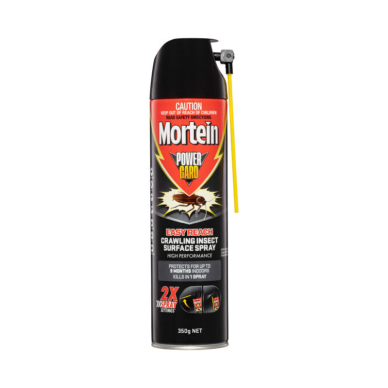 Mortein PowerGard Easy Reach Crawling Insect Surface Spray 350g