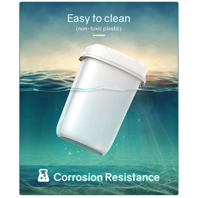 Multi Curved Trash Bin, Floor Standing or Wall Mounted, Grey, 32 L