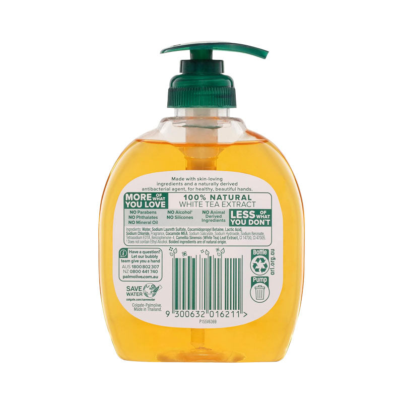 Palmolive Antibacterial Liquid Hand Wash Soap, White Tea, 250mL