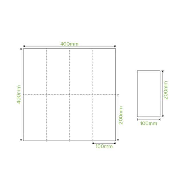 Quiltex White Dinner Serviettes 2-Ply 1000 Napkins