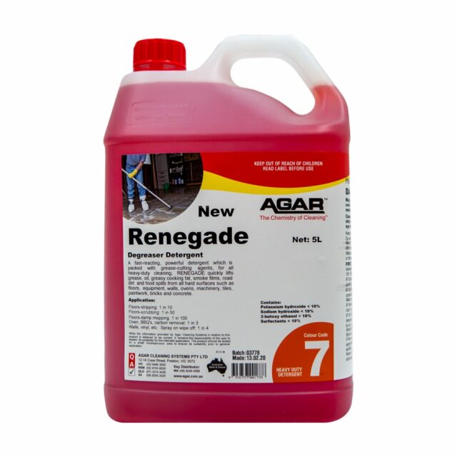 Agar Renegade Degreaser Detergent 5L