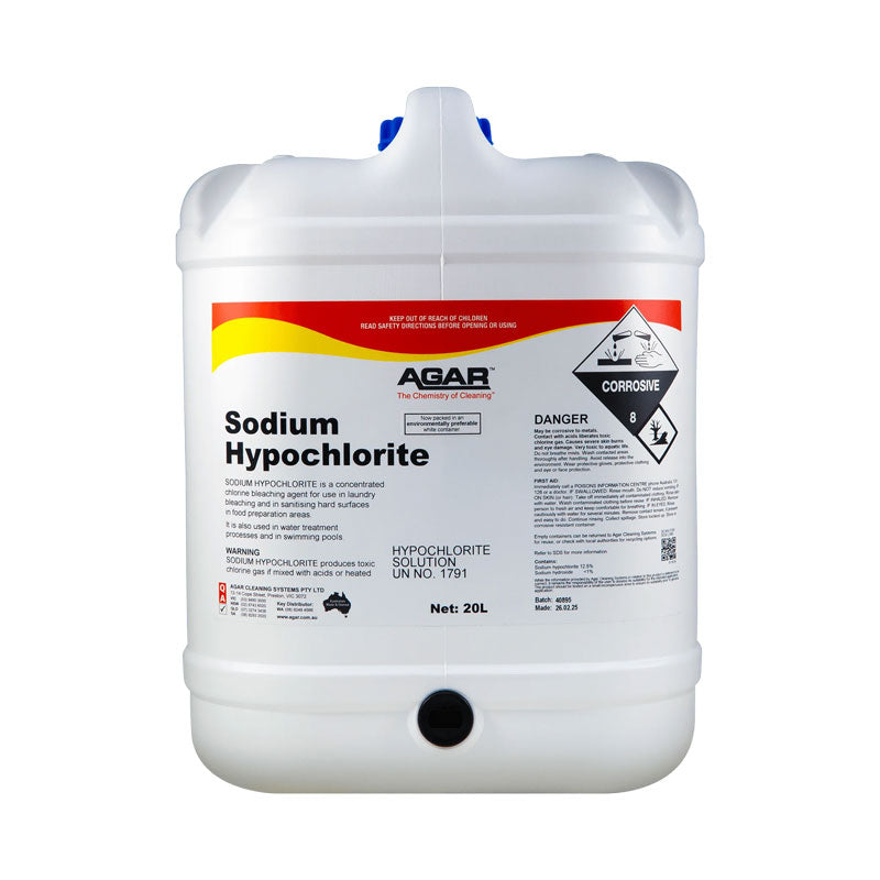 Agar Sodium Hypochlorite – Chlorinated Cleaner & Sanitiser