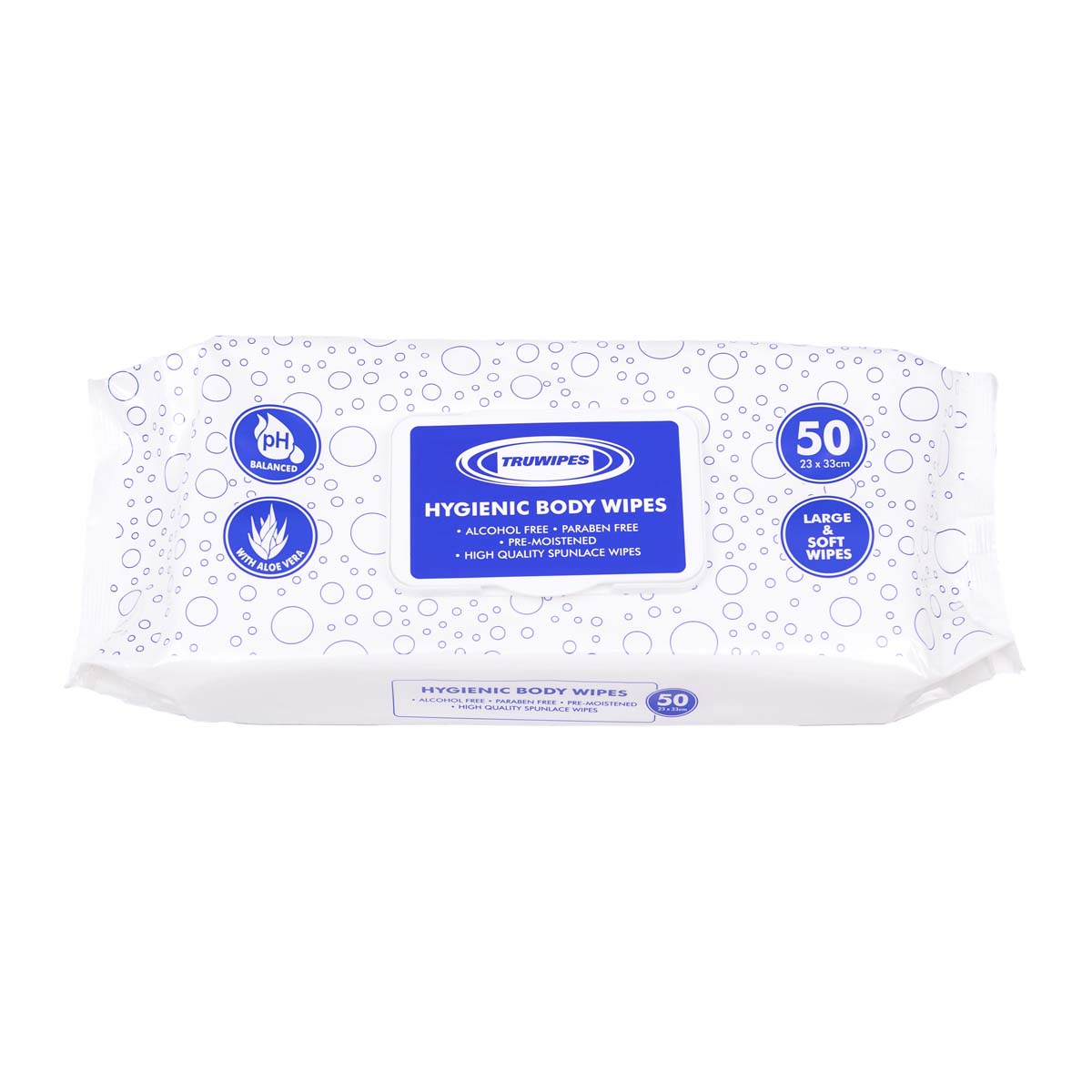 Truwipes Hygienic Body Wet Wipes, 50-Pack