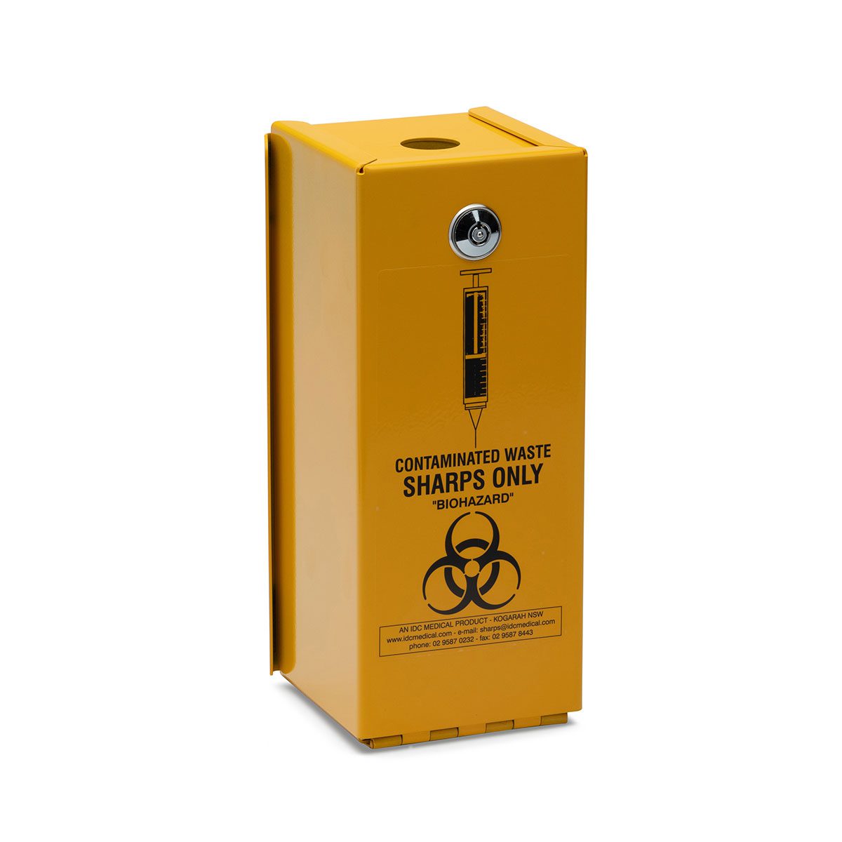 IDC Medical 1.4L Steel Security Safe Sharps Container