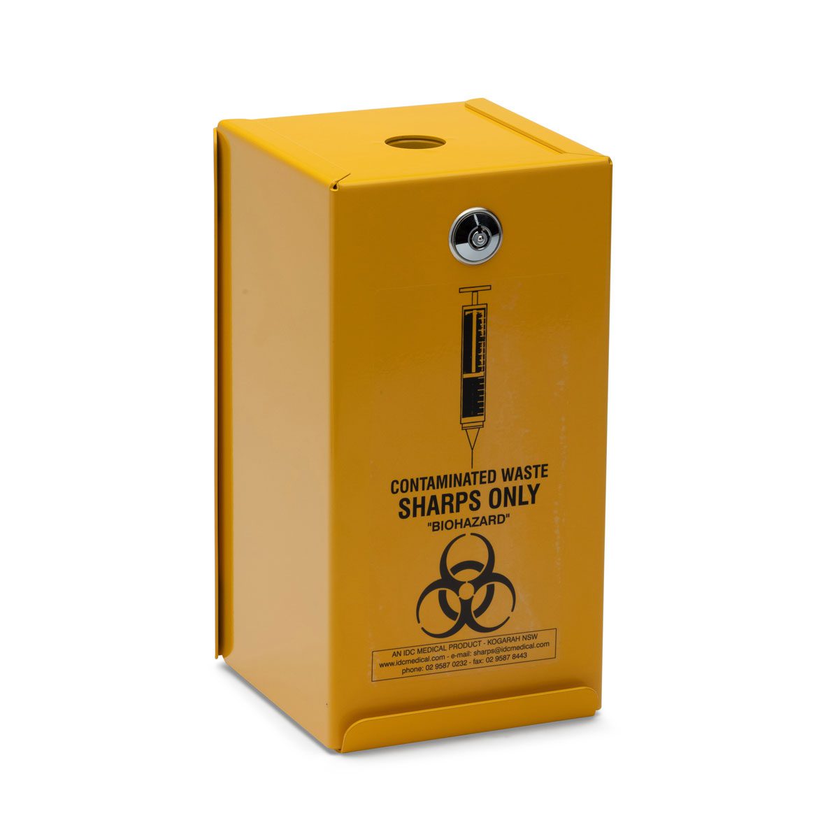 Yellow Armour 2 L Steel Security Safe, with Biohazard Symbol