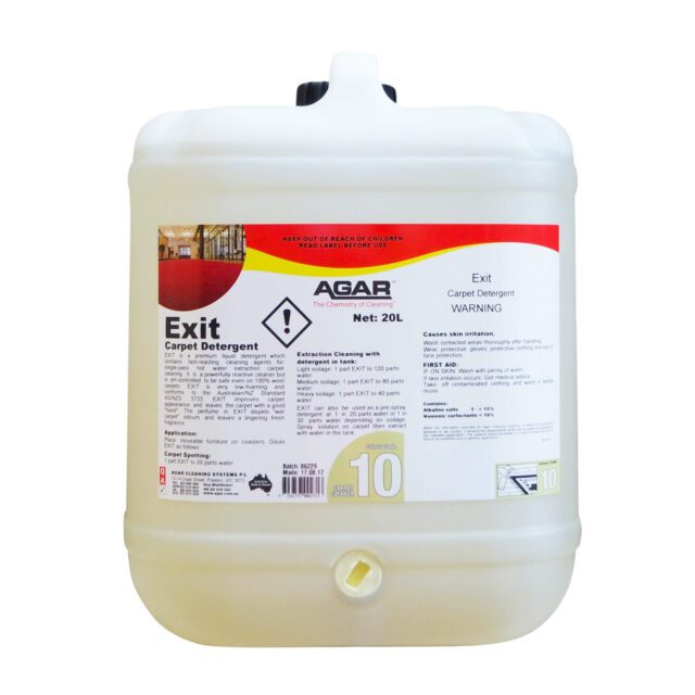Agar Exit Carpet Detergent, 20L
