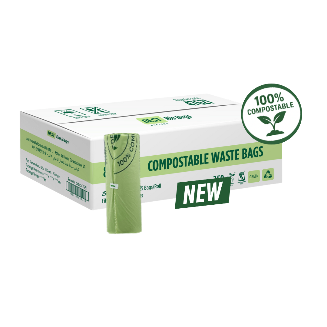 Best Hygiene's 100% Compostable Waste Bags