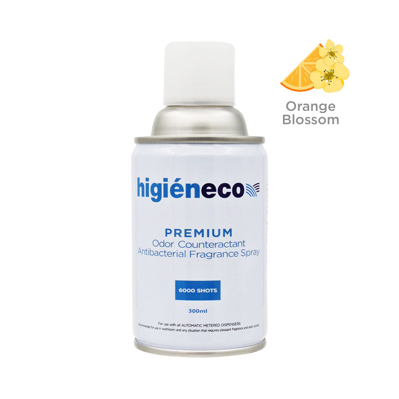 Higieneco Orange Blossom Automatic Aerosol Air Freshener Fragrance Refill, Antibacterial, 300 mL