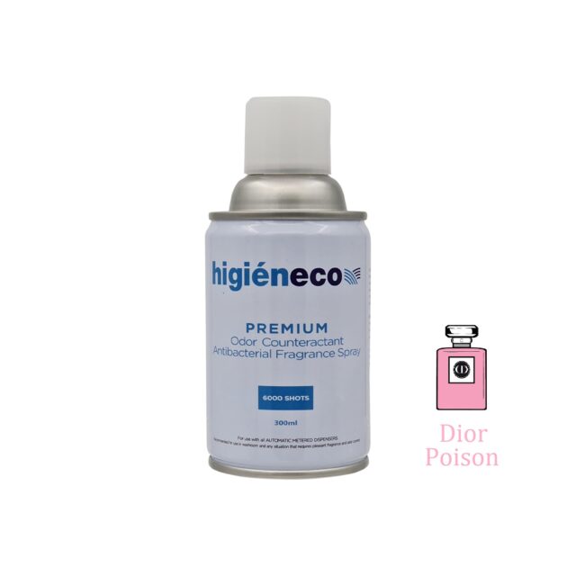 Higieneco Dior Poison Automatic Aerosol Air Freshener Fragrance Refill, Antibacterial, 300 mL