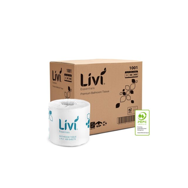 Livi Essentials Toilet Tissue 2 Ply 400 Sheets