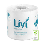 Livi Essentials Toilet Tissue 2 Ply 700 Sheets 48 Rolls