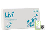 Livi Essentials Hand Towel Extra Large 1 Ply 100 Sheets