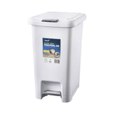 Oates Push and Pedal Bin White 30L