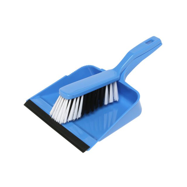 Edco Dust Pan & Brush Set, Blue