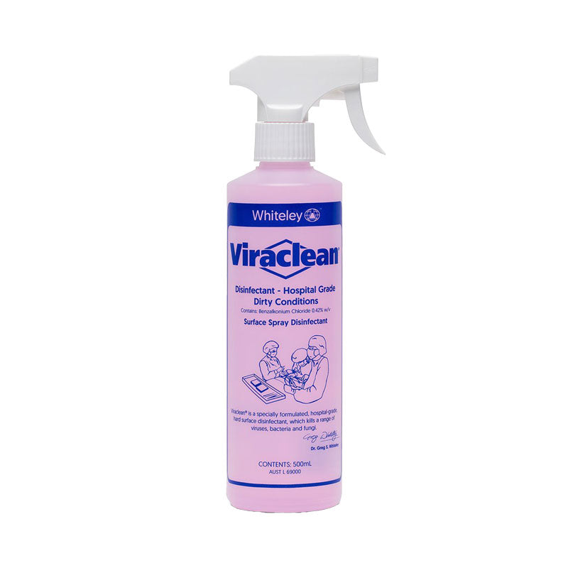 Whiteley Viraclean Hospital Grade Disinfectant Spray Bottle, 500mL