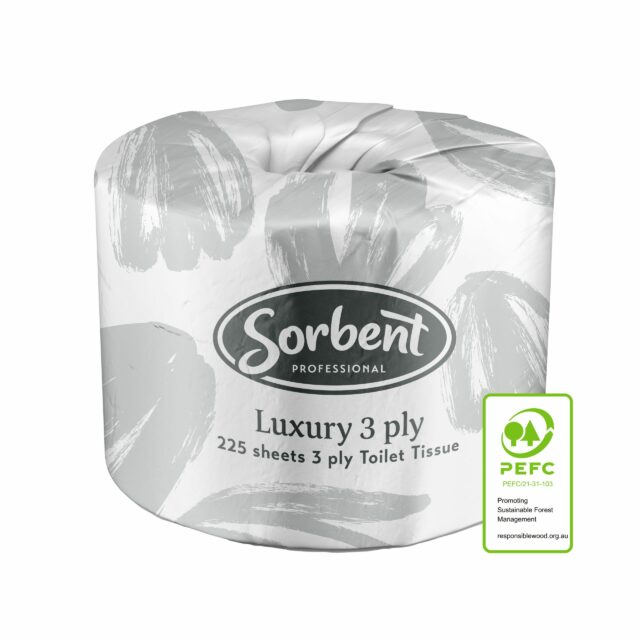 Sorbent Professional Luxury Toilet Tissue 3 Ply 225 Sheets