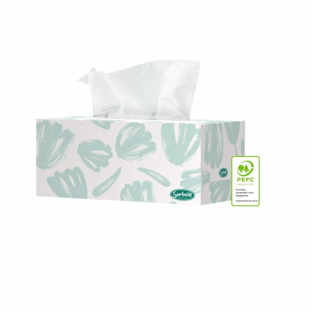 Sorbent Professional Silky White Facial Tissue 2 Ply 200 Sheets